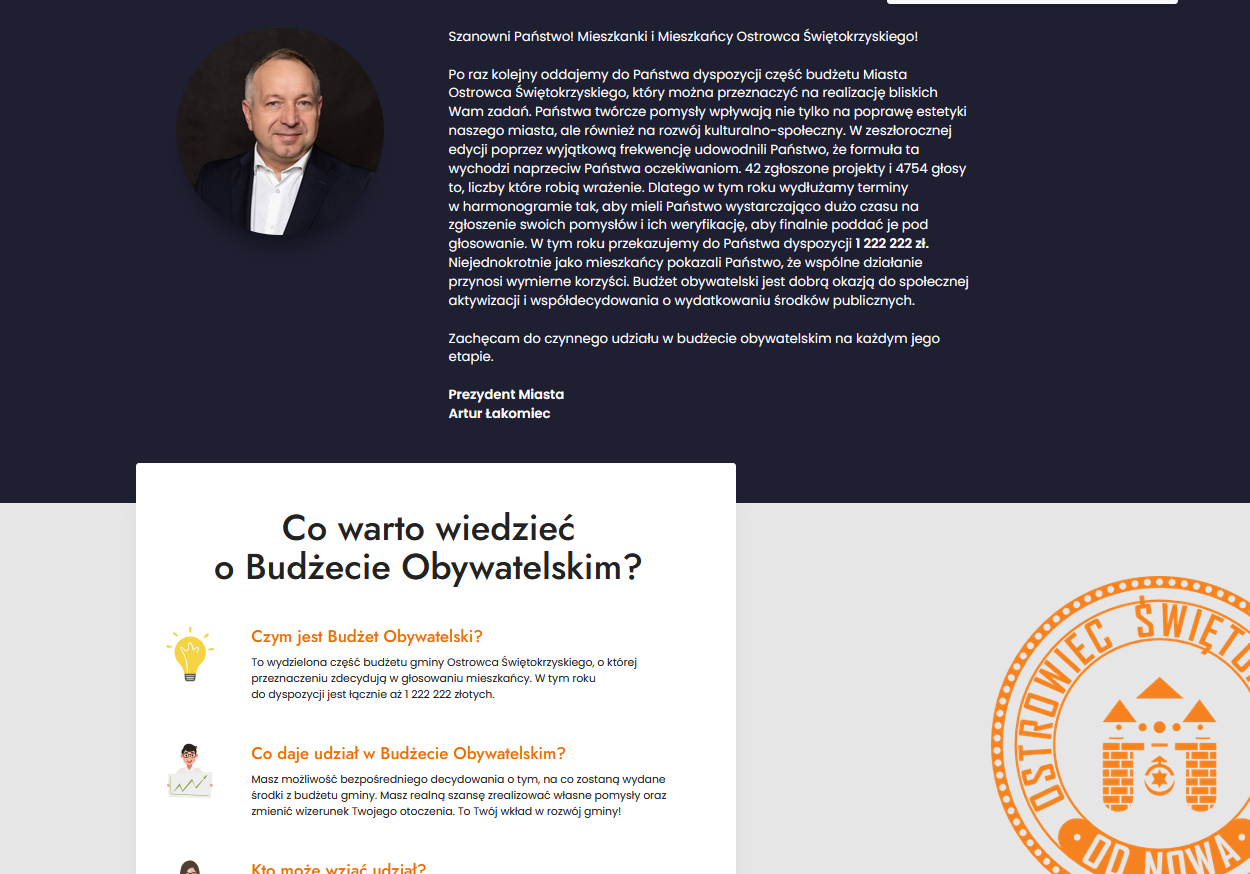 obraz przedstawiający stronę internetową boos.um.ostrowiec.pl