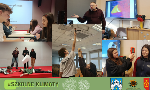 Młodzież podczas warsztatów „Szkolne klimaty” poświęconych ochronie środowiska i zmianom klimatu.